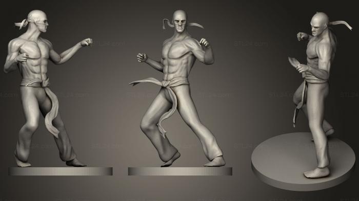 Figurines heroes, monsters and demons (Ironfist, STKM_0899) 3D models for cnc